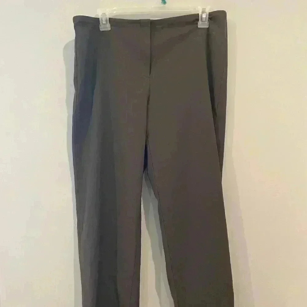 Eileen Fisher Grey Pull On Dress Pants Size PS Wool/Viscose/Lycra 34'' Waist